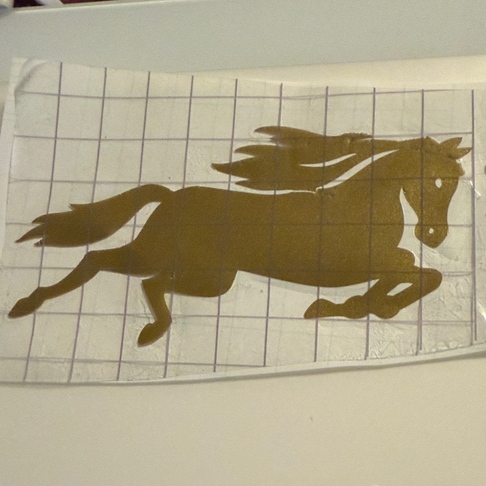 Gold Horse Wall Decal